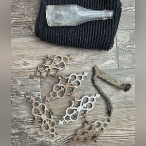 1900s Curtice Brothers Glass Bottle Late 1800s Architecture Iron Bracket Fence